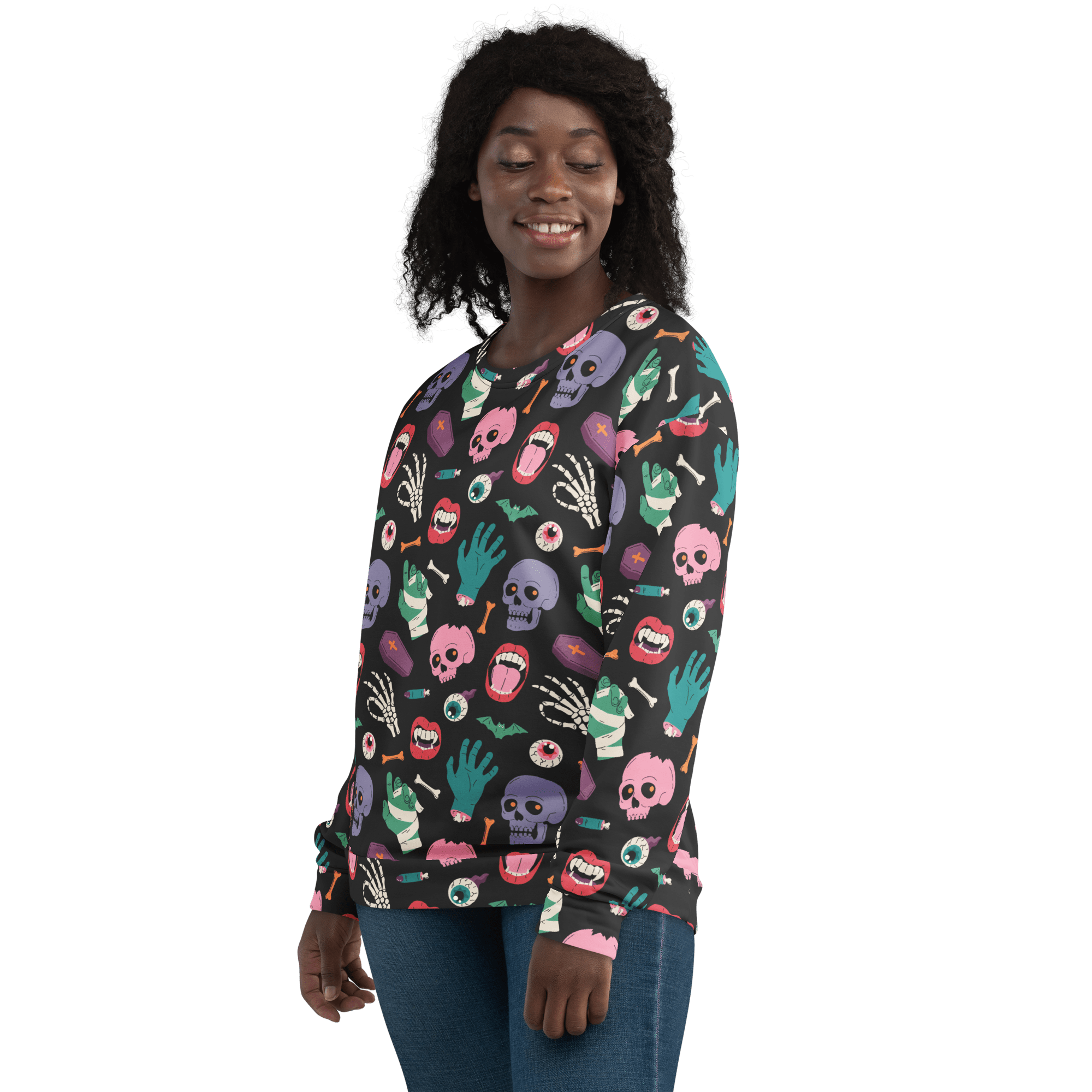 Graveyard Smash Unisex Sweatshirt by Goth Cloth Co.