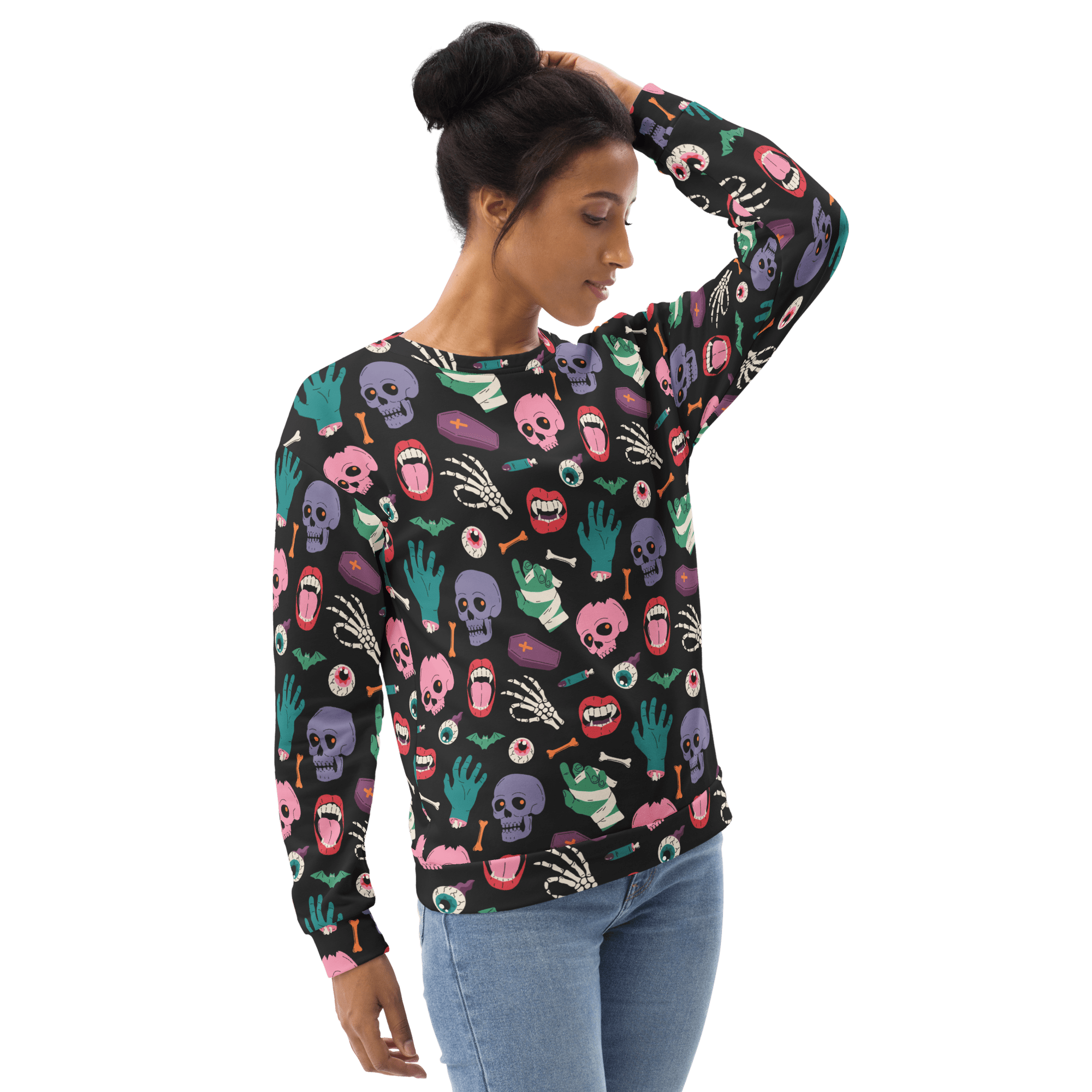 Graveyard Smash Unisex Sweatshirt by Goth Cloth Co.
