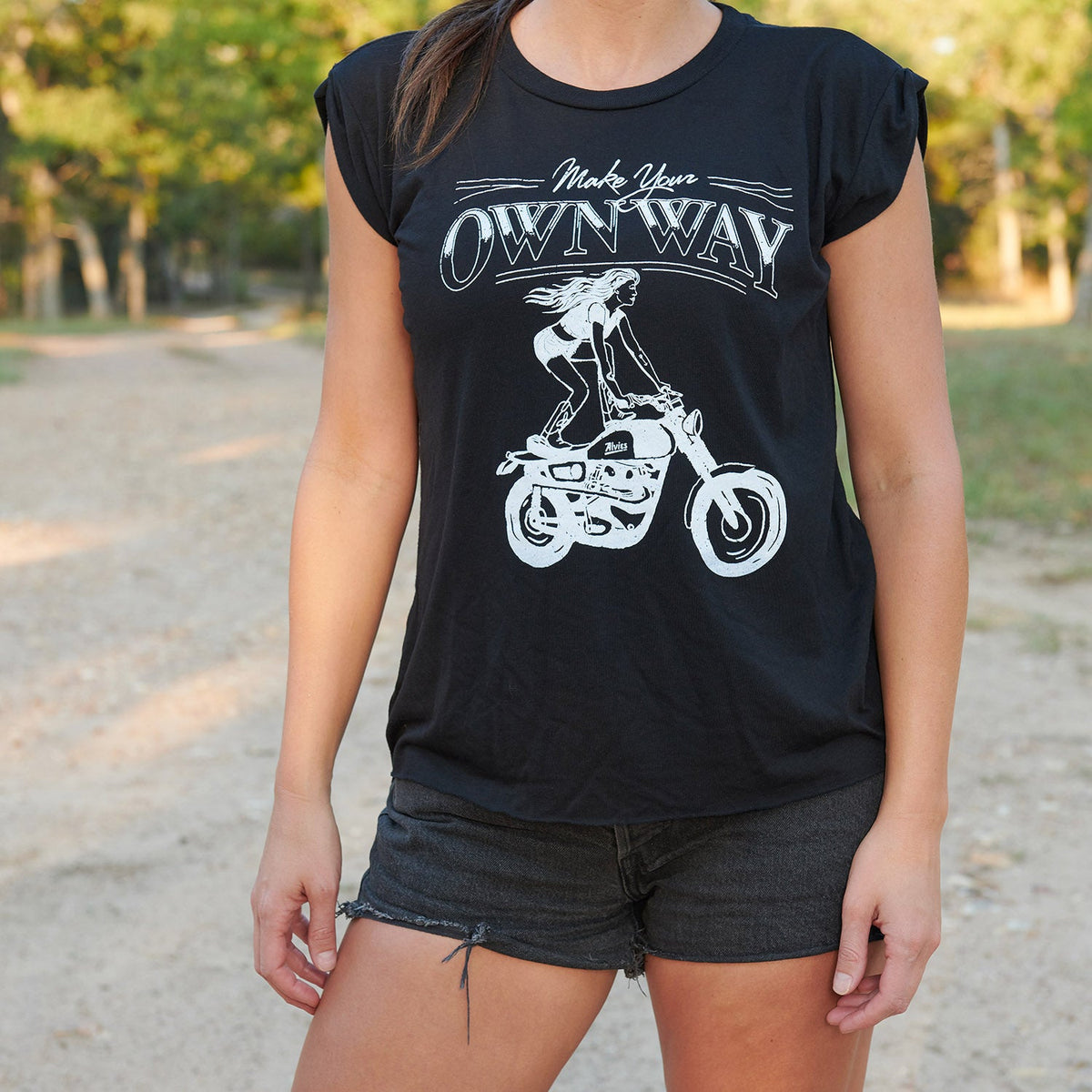 Make Your Own Way Muscle Tee by Alvies