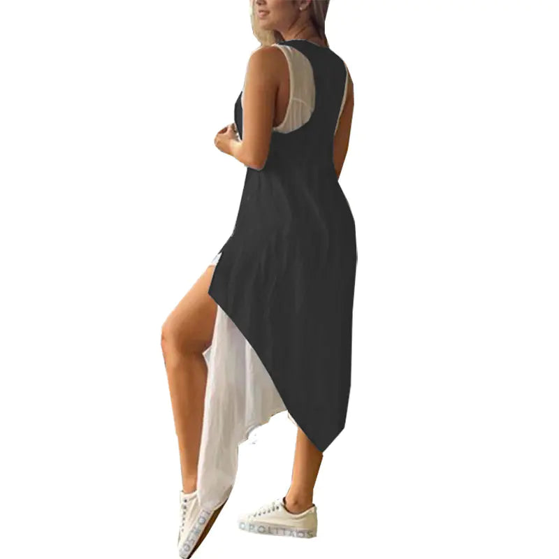 Women's Irregular Two-Piece Dress by Trendy Attic Store01