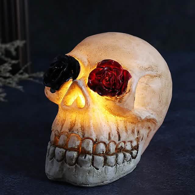 Halloween Resin Skull LED Night Light Decorative Light by DailySale