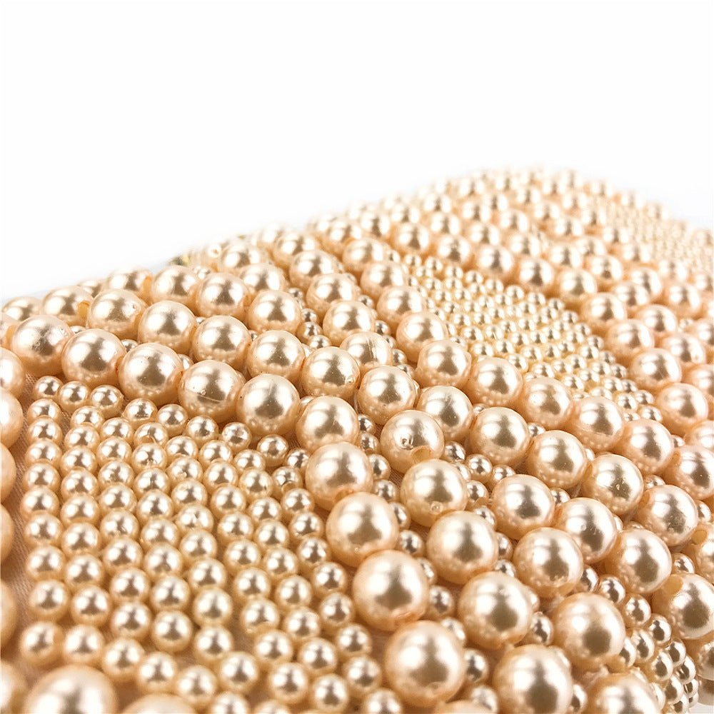 Hand-Beaded Pearl Evening Elegance Handbag (MAC286) by Mariam's Collection