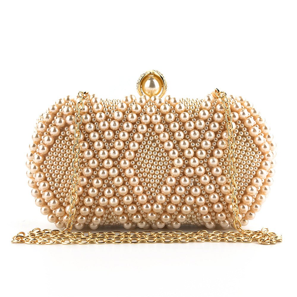 Hand-Beaded Pearl Evening Elegance Handbag (MAC286) by Mariam's Collection