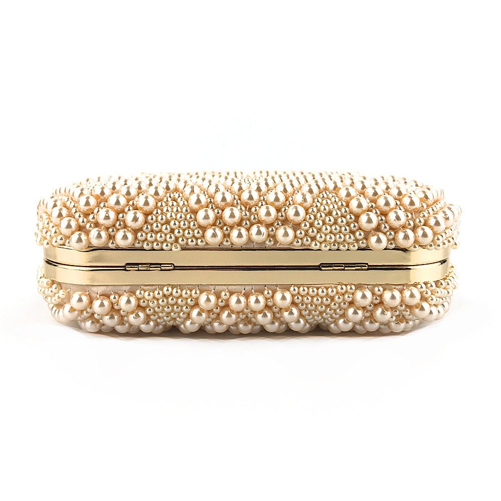 Hand-Beaded Pearl Evening Elegance Handbag (MAC286) by Mariam's Collection