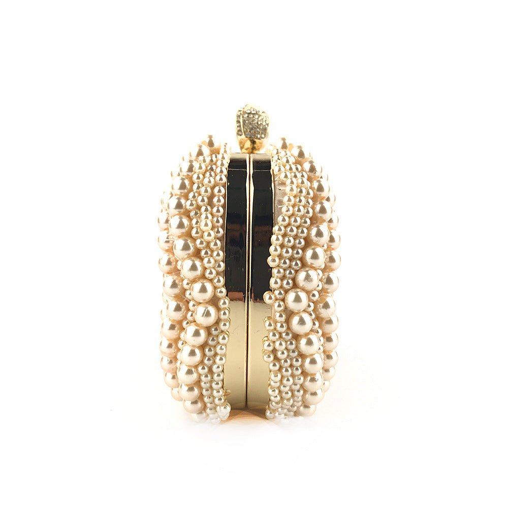 Hand-Beaded Pearl Evening Elegance Handbag (MAC286) by Mariam's Collection