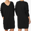 Haute Edition Women's Oversized Pullover Sweatshirt Dress by DailySale