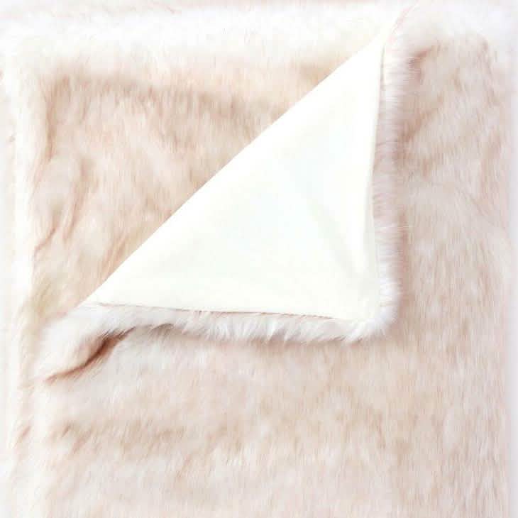 Heavy Faux Fur Throw Blanket – Assorted Styles by DailySale