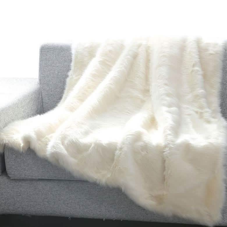 Heavy Faux Fur Throw Blanket – Assorted Styles by DailySale