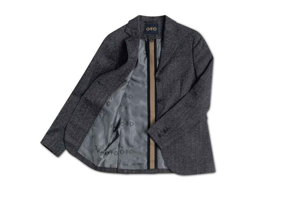 Herringbone Single-Breasted Jacket by OTD – ON THIS DAY