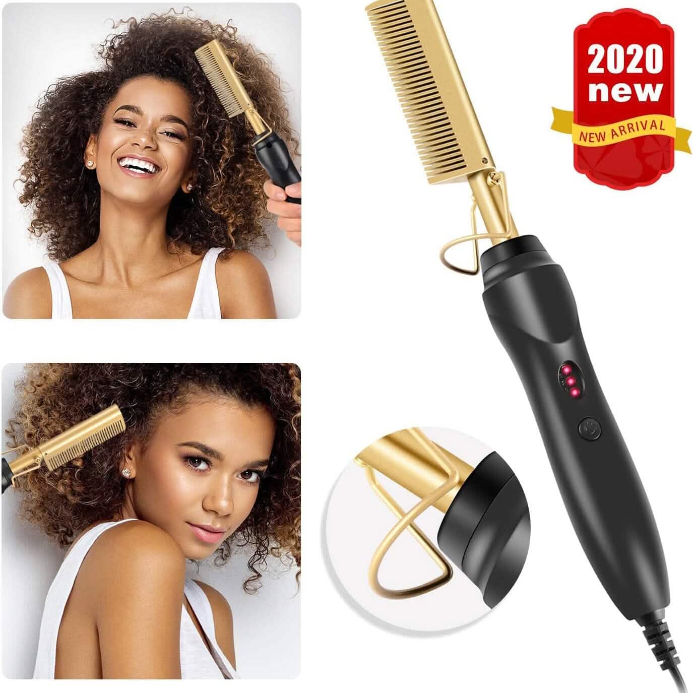 Hot Comb Hair Straightener Comb by DailySale