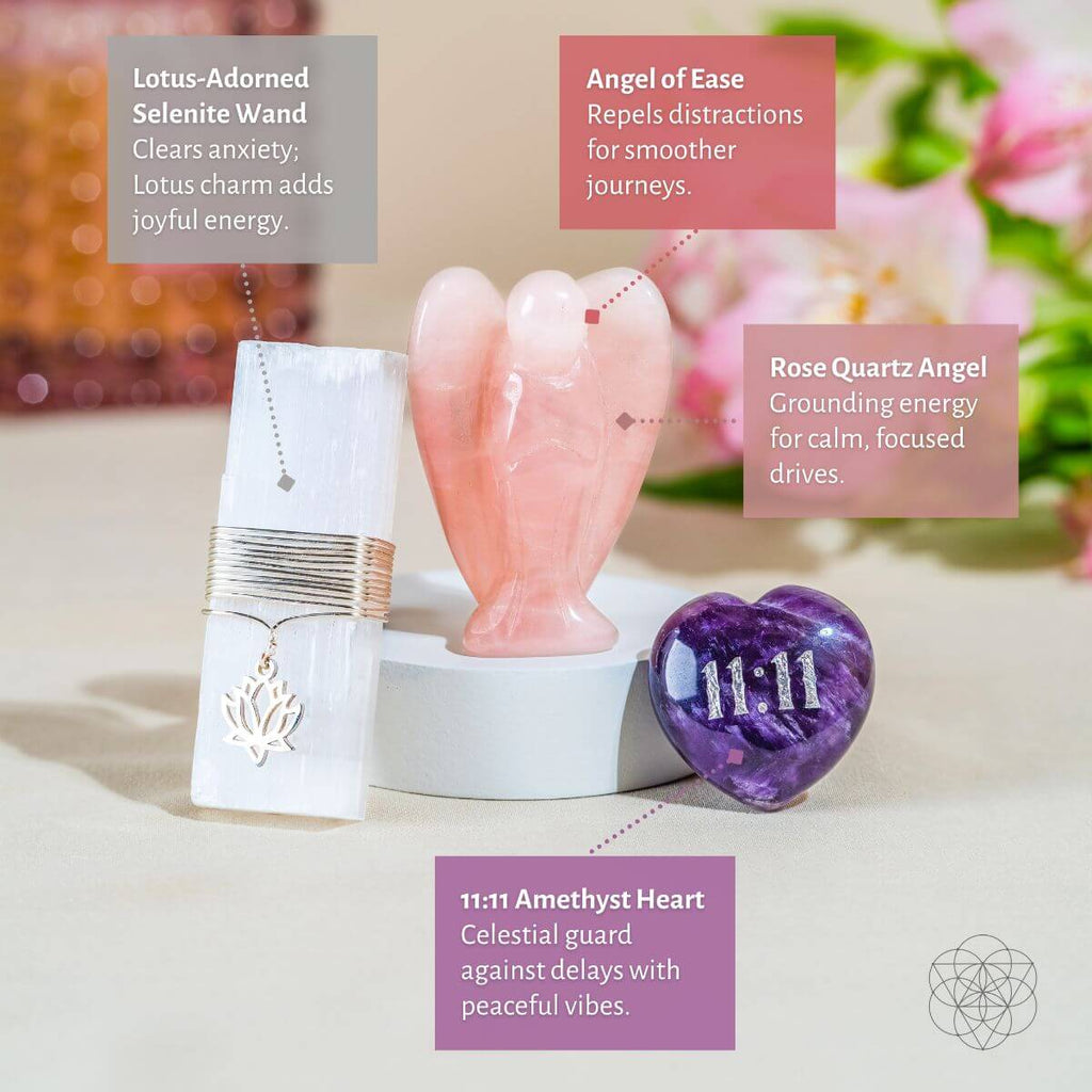 I Am Very Lucky - 11:11 Blessed Car Crystal Kit by Conscious Items