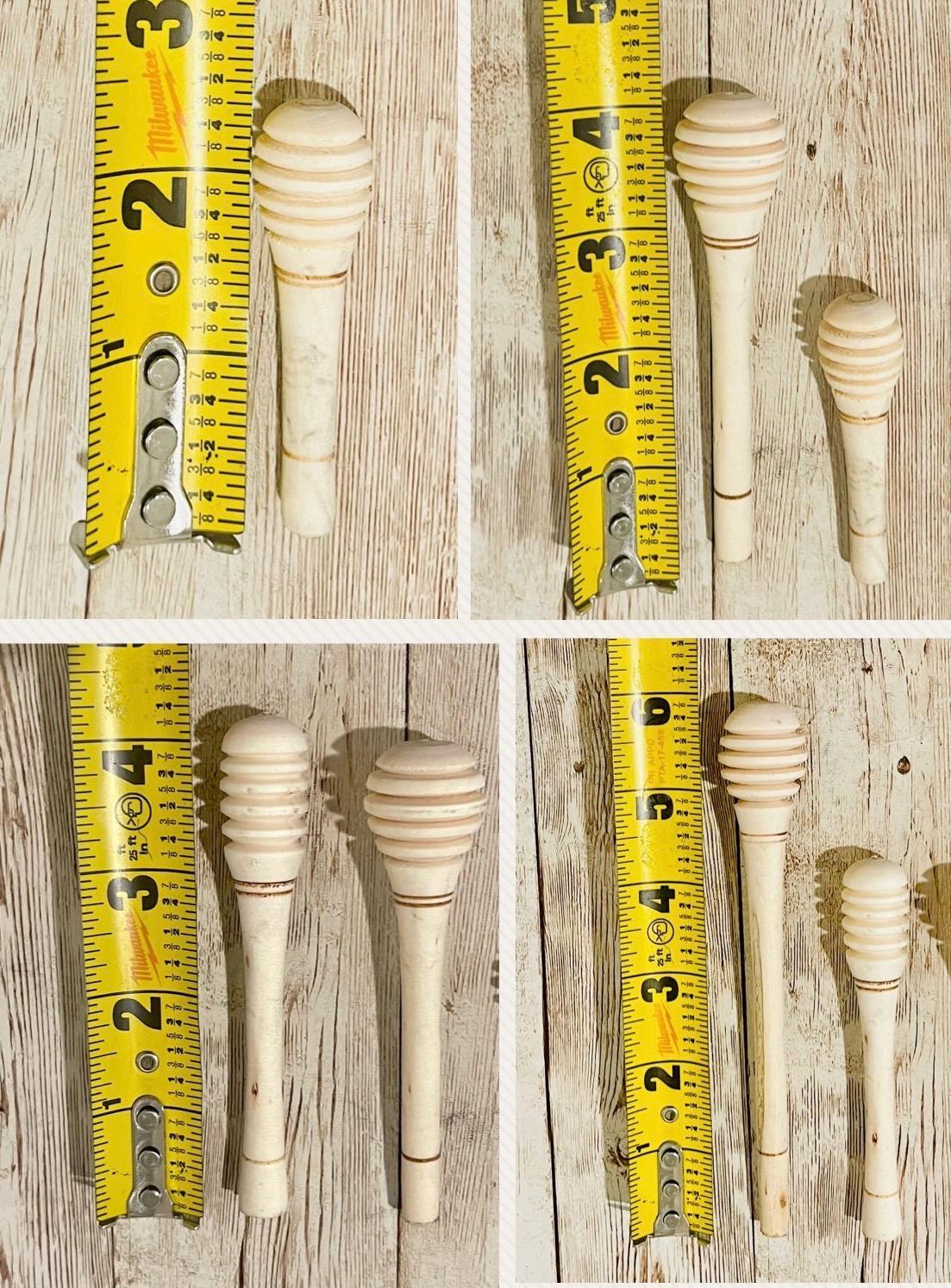 4x Mexican Honey Wood Stirrers 4 Different Sizes 4 Mieleros Mexicanos de Madera 4 Diferente Tamaños by Chica Mexico