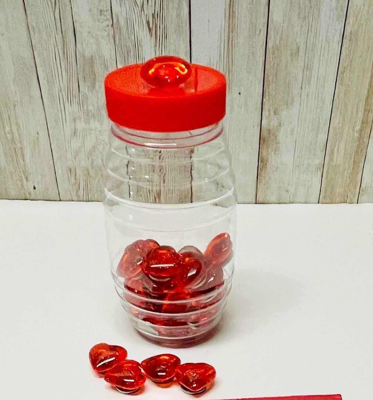 40 Fichas Magneticas de Corazonsitos con Pala Magnetica 40 Magnetic Heart Chips and Wand to Play Bingo