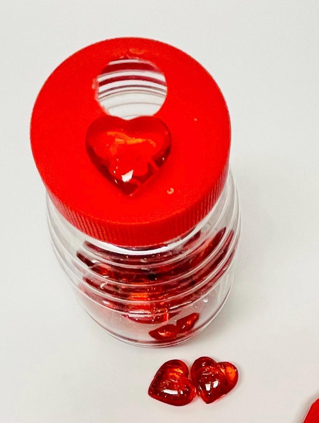 40 Fichas Magneticas de Corazonsitos con Pala Magnetica 40 Magnetic Heart Chips and Wand to Play Bingo by Chica Mexico