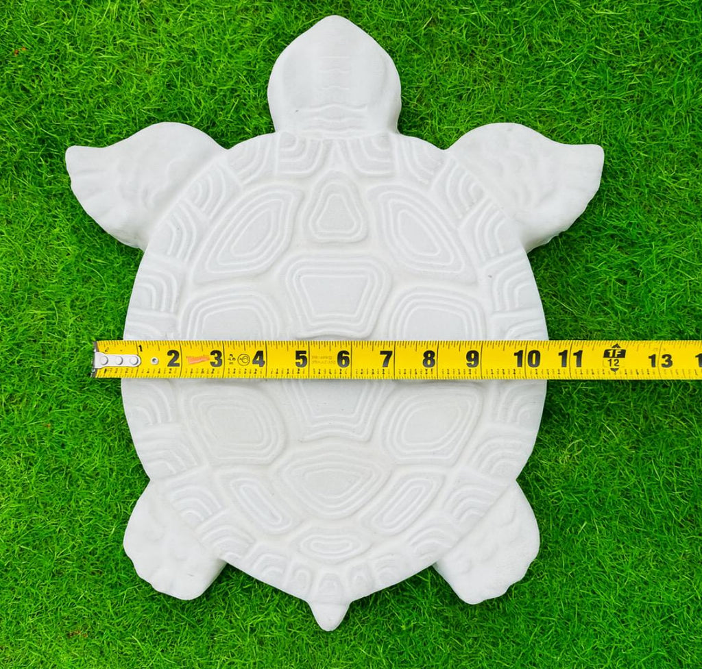 2x Bundle Garden Turtle Stepping Stones Garden Pathway Stepping Stone Outdoor Yard Decoration Cement Paver Lawn and Patio Ornament Bundle by Chica Mexico
