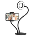 Dual Arm Selfie Stand w/LED Ring Light by Infinite Basics