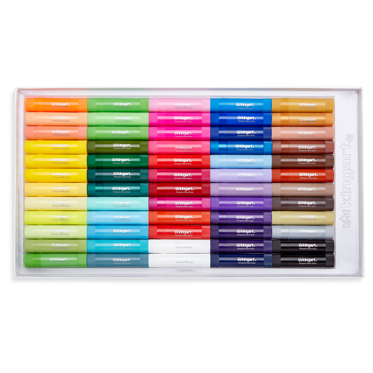 Tempera Paint Sticks, 60 Colors by KINGART