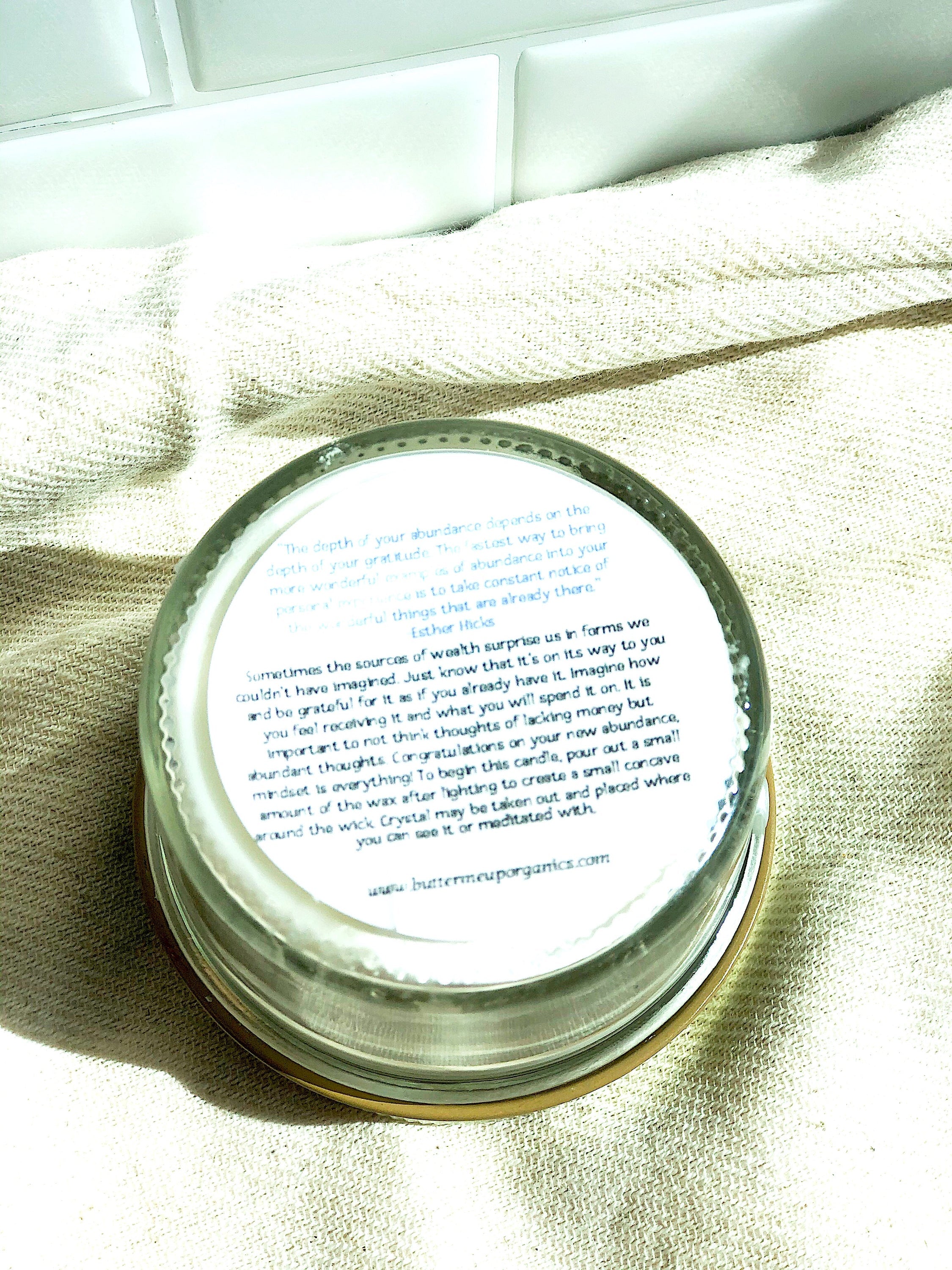 Abundance Candle / Ritual Candle / Intention Candle / Hand Poured by White Smokey