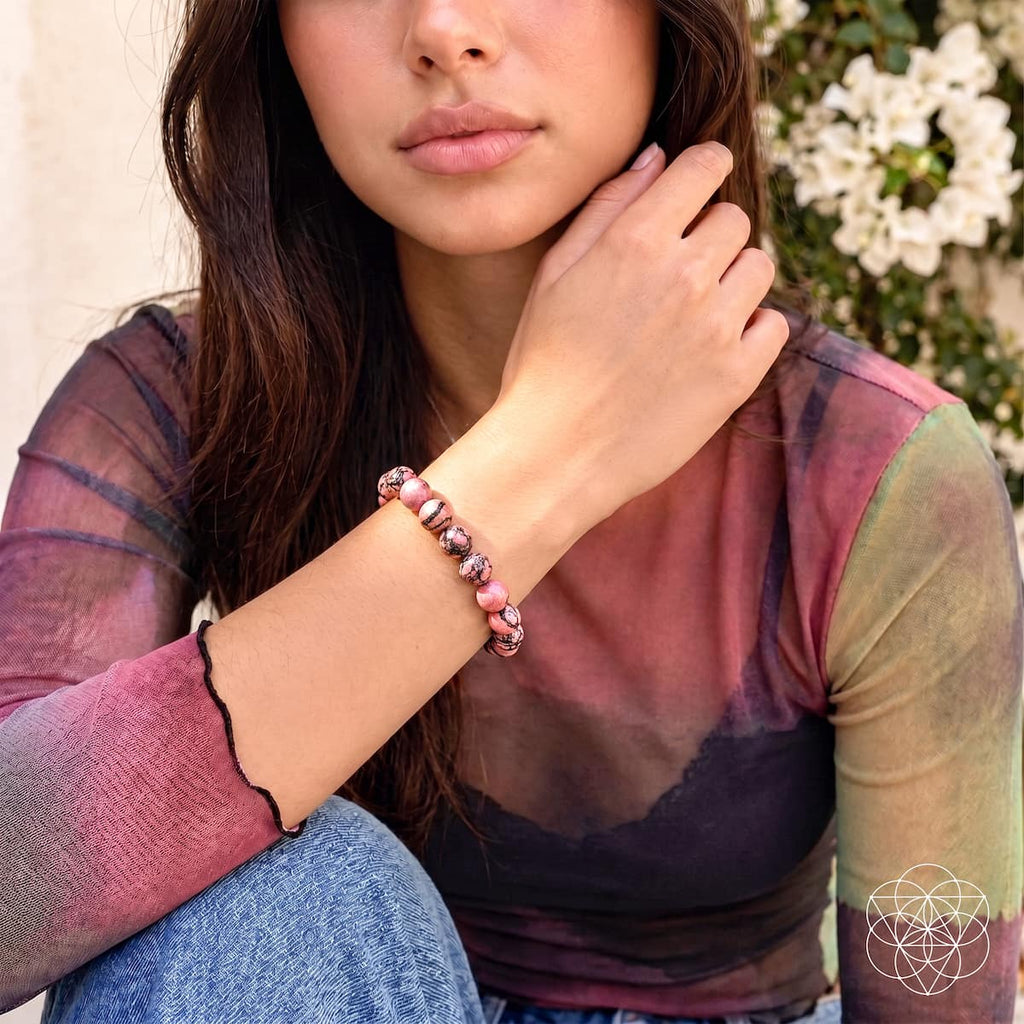 The Love Frequency – Rhodonite Bracelet of Forgiveness by Conscious Items