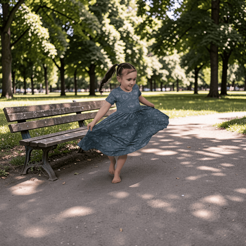 Short Sleeve Dress & Short Set by Minikin Mischief Clothing Co.