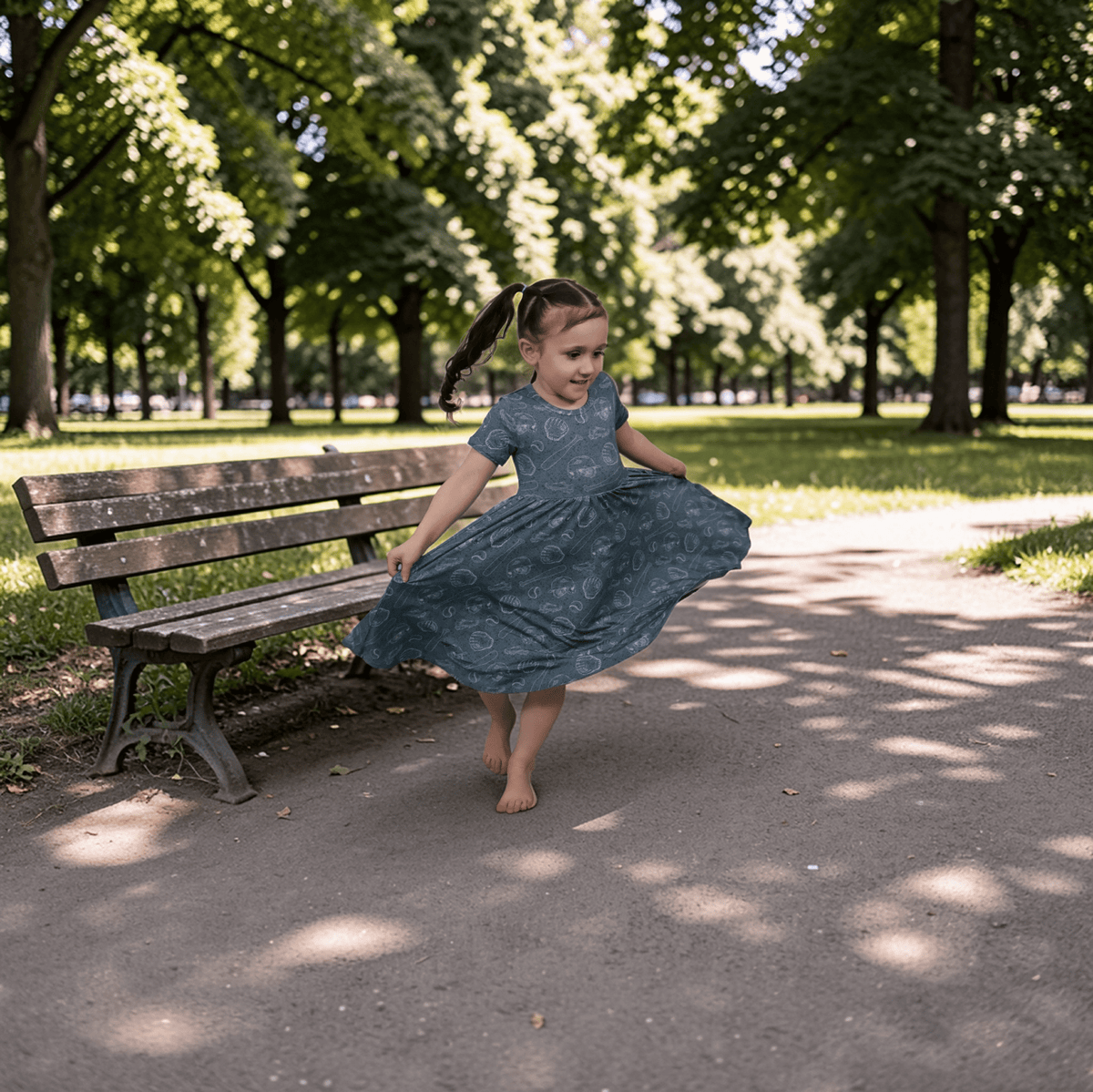 Short Sleeve Dress & Short Set by Minikin Mischief Clothing Co.