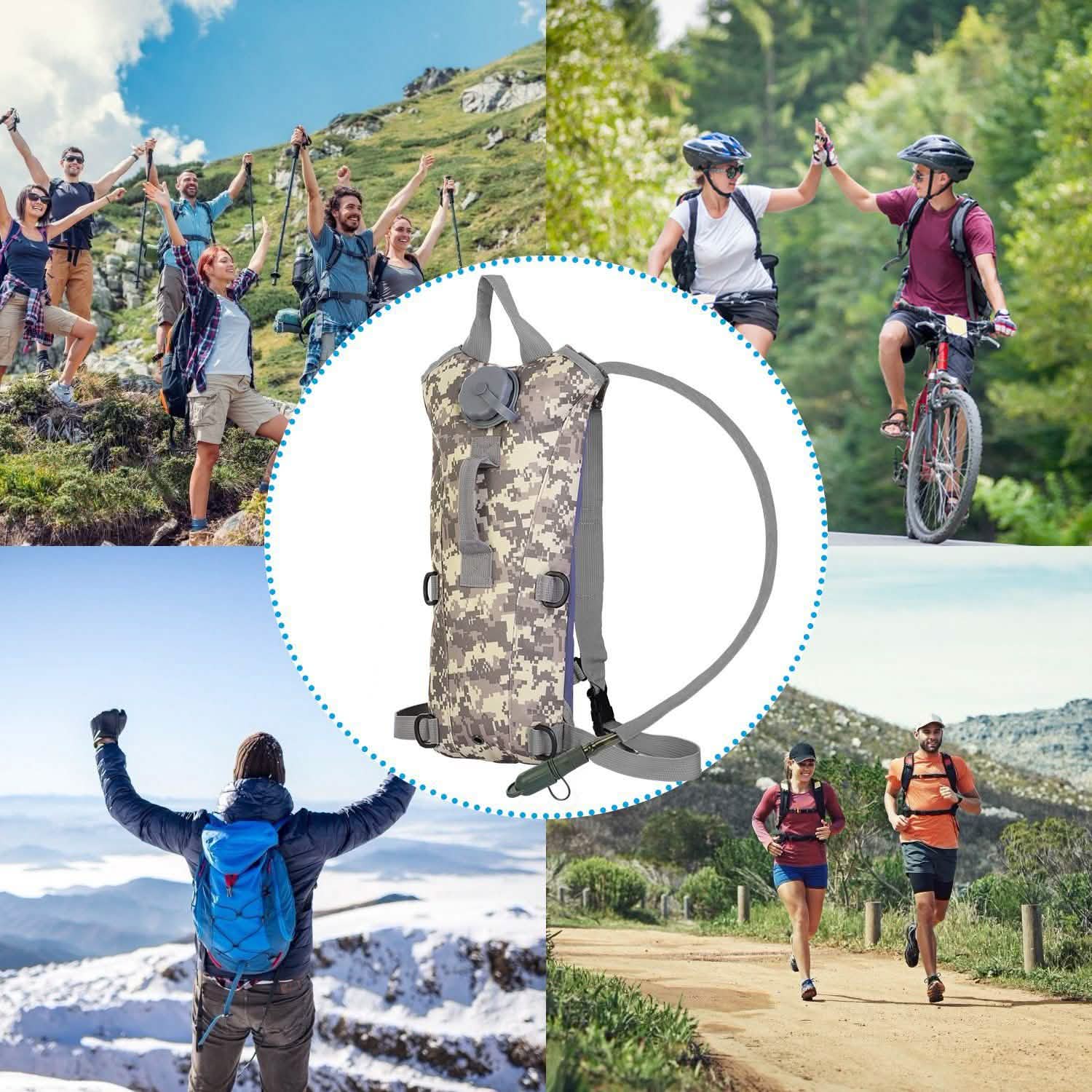 iMountek Tactical Hydration Pack 3L Water Bladder by DailySale
