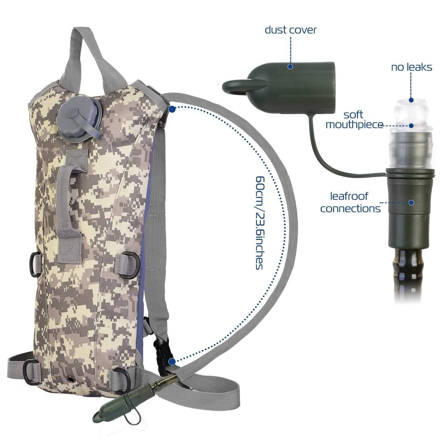 iMountek Tactical Hydration Pack 3L Water Bladder by DailySale