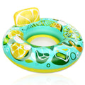 Inflatable Lounger Pool Float with Rubber Handle and Drink Holder by DailySale