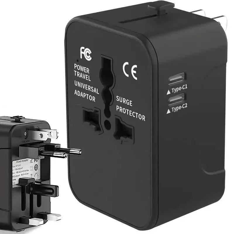 International Portable Worldwide All-in-One Plug Travel Adapter Converter for USA EU UK AUS by DailySale
