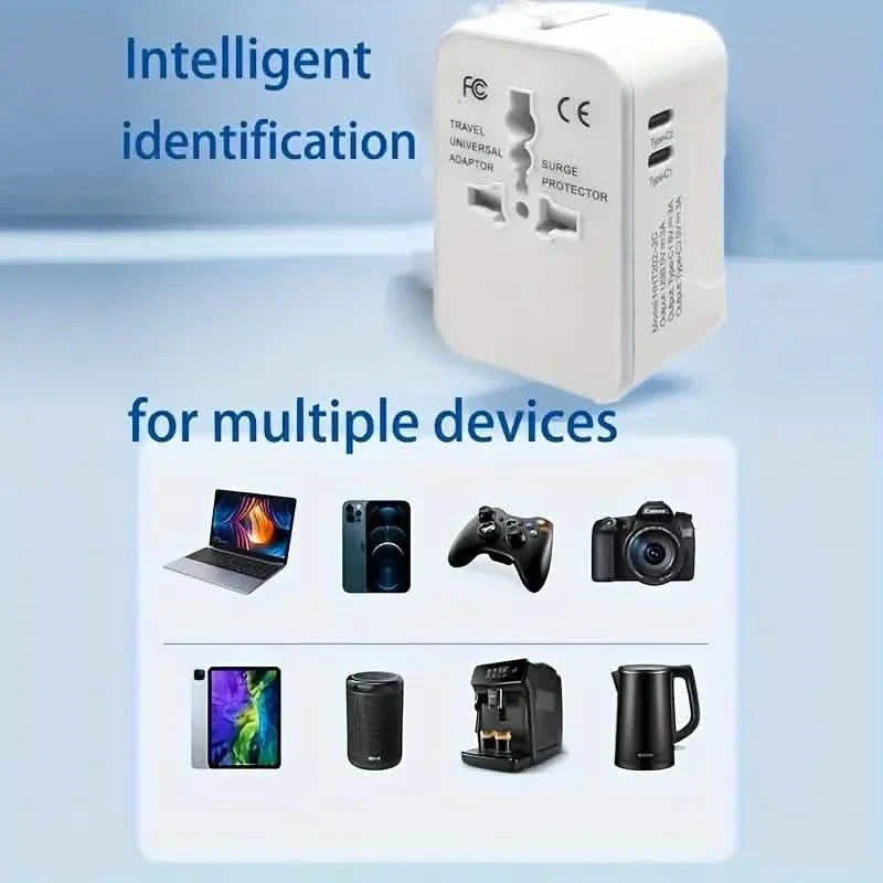 International Portable Worldwide All-in-One Plug Travel Adapter Converter for USA EU UK AUS by DailySale
