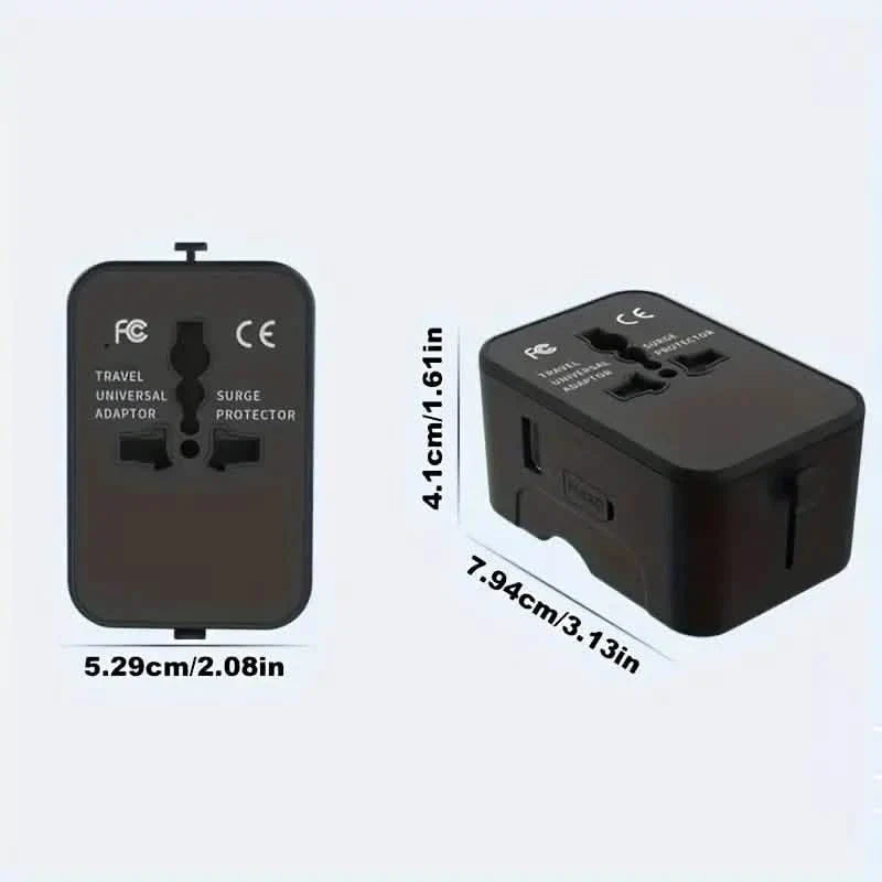 International Portable Worldwide All-in-One Plug Travel Adapter Converter for USA EU UK AUS by DailySale