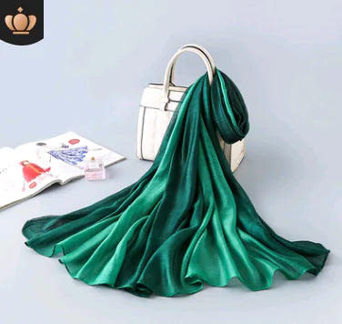 New Gradient Silk Scarf for Sun Protection by Trendy Attic Store01