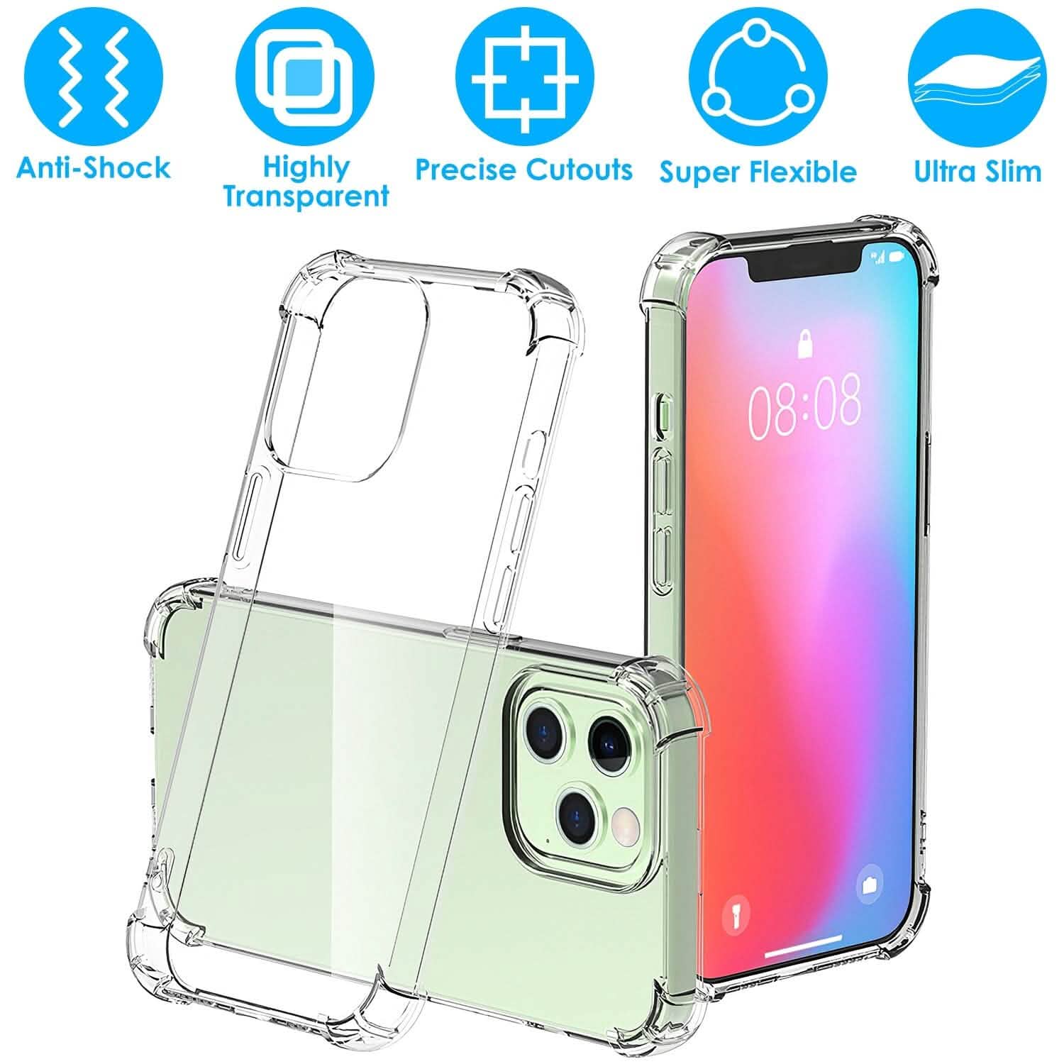 iPhone Shockproof Clear Phone Case Soft TPU by DailySale