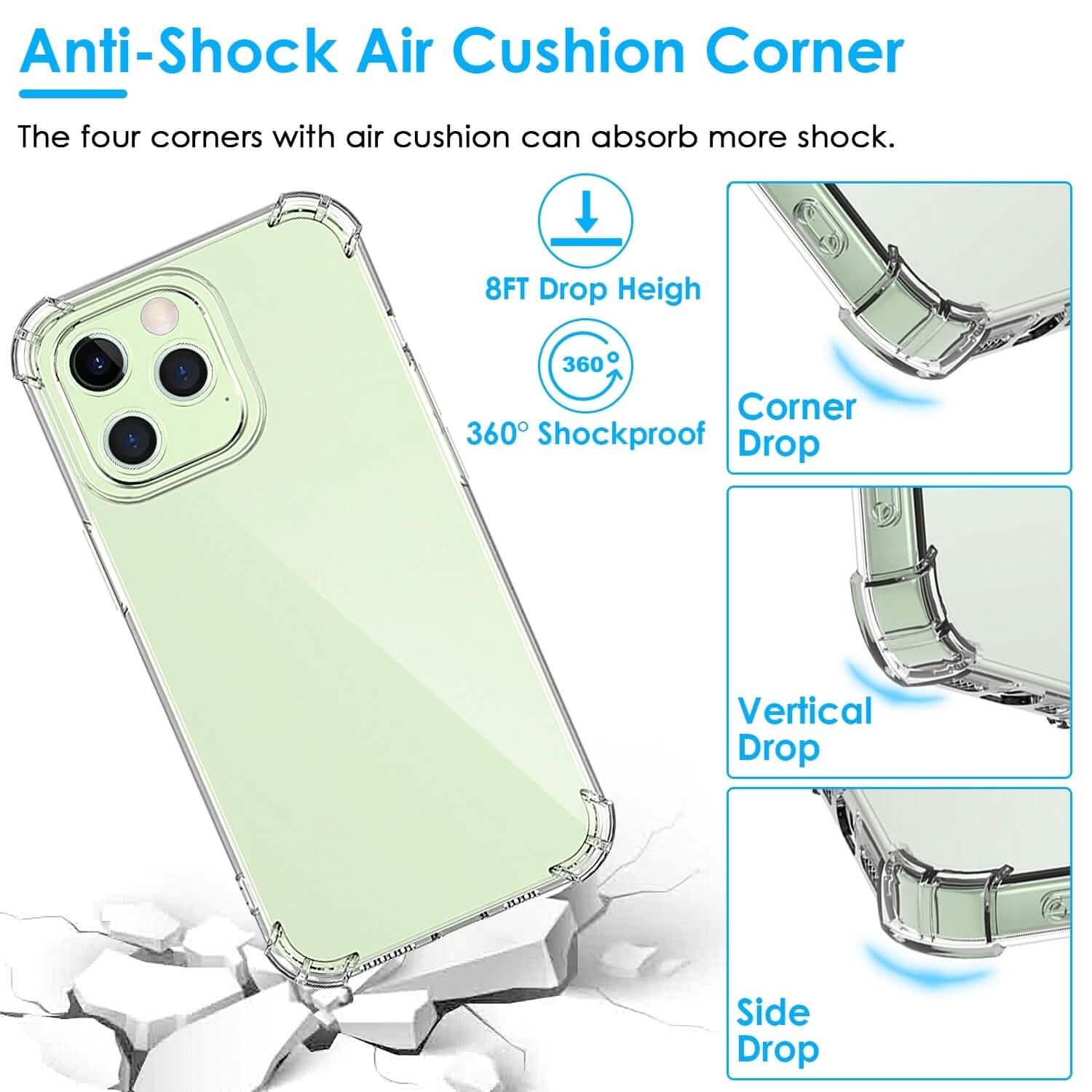 iPhone Shockproof Clear Phone Case Soft TPU by DailySale
