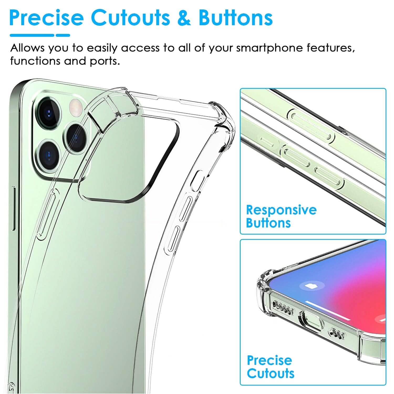 iPhone Shockproof Clear Phone Case Soft TPU by DailySale