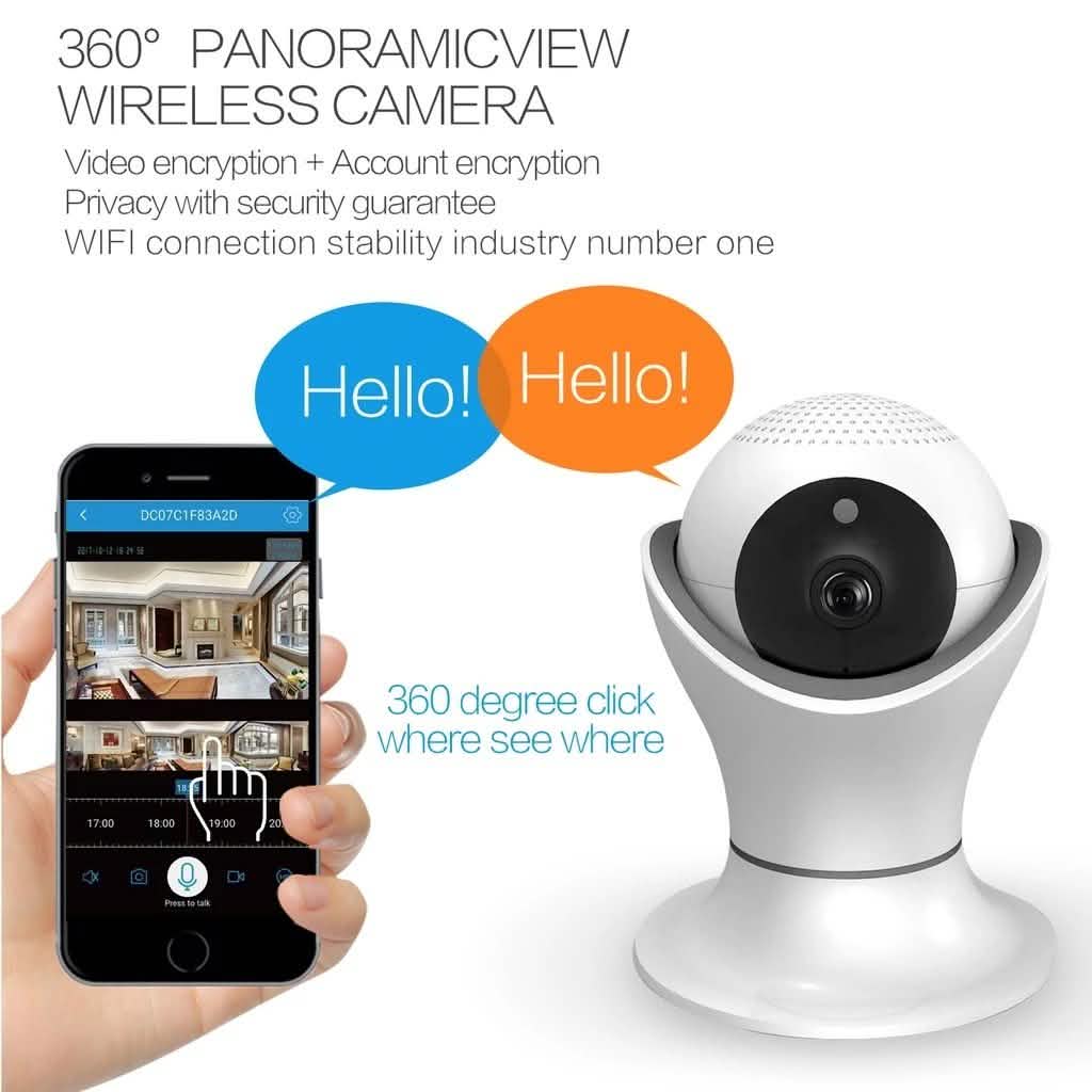 iPM World HD 360 Degree Panoramic View 1080p Wireless IP Camera by DailySale