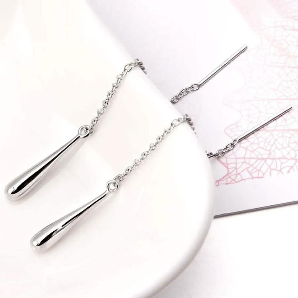 Italian Sterling Silver Threader Drop Earrings by DailySale