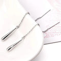 Italian Sterling Silver Threader Drop Earrings by DailySale