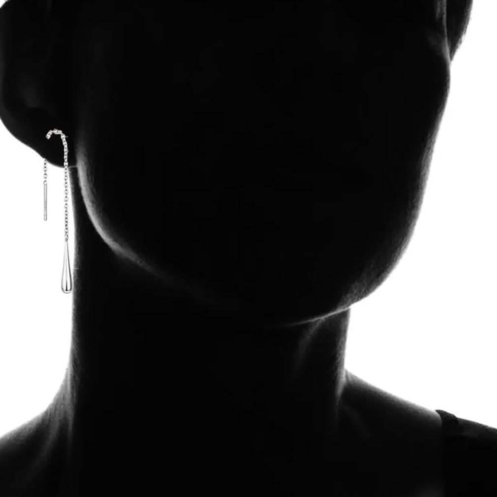 Italian Sterling Silver Threader Drop Earrings by DailySale