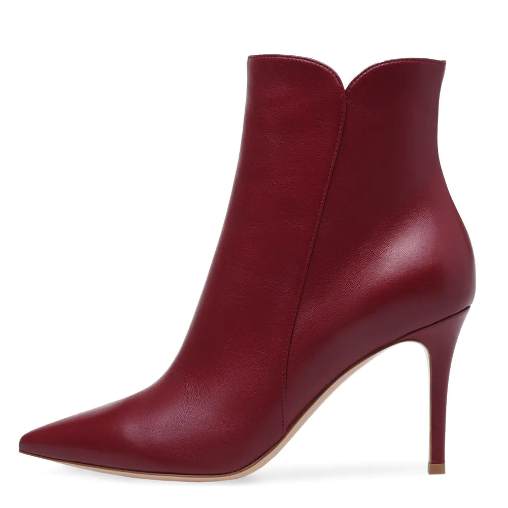 Women's Super High Heel Pointed Toe Ankle Boots by Trendy Attic Store01