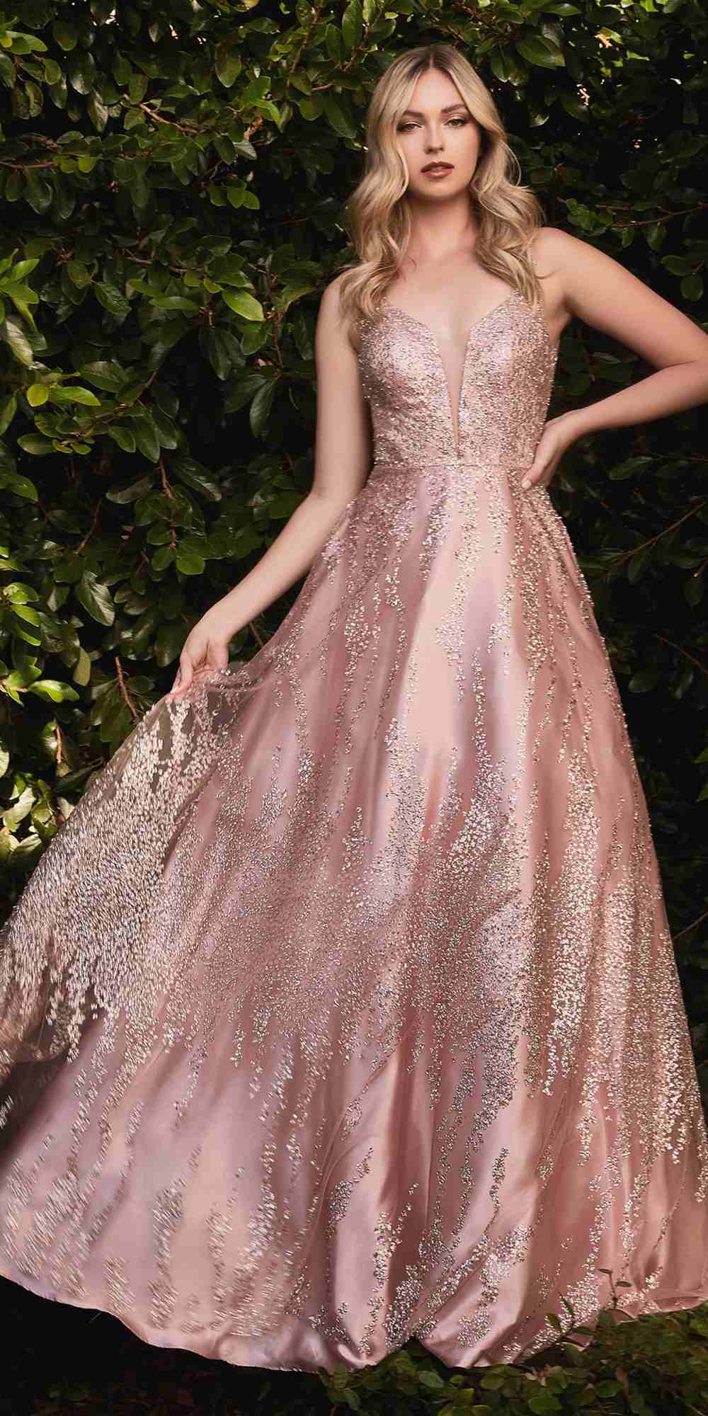 Cinderella Divine J819 Glitter A-Line Ball Gown by DiscountDressShop