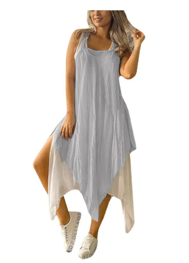 Women's Irregular Two-Piece Dress by Trendy Attic Store01