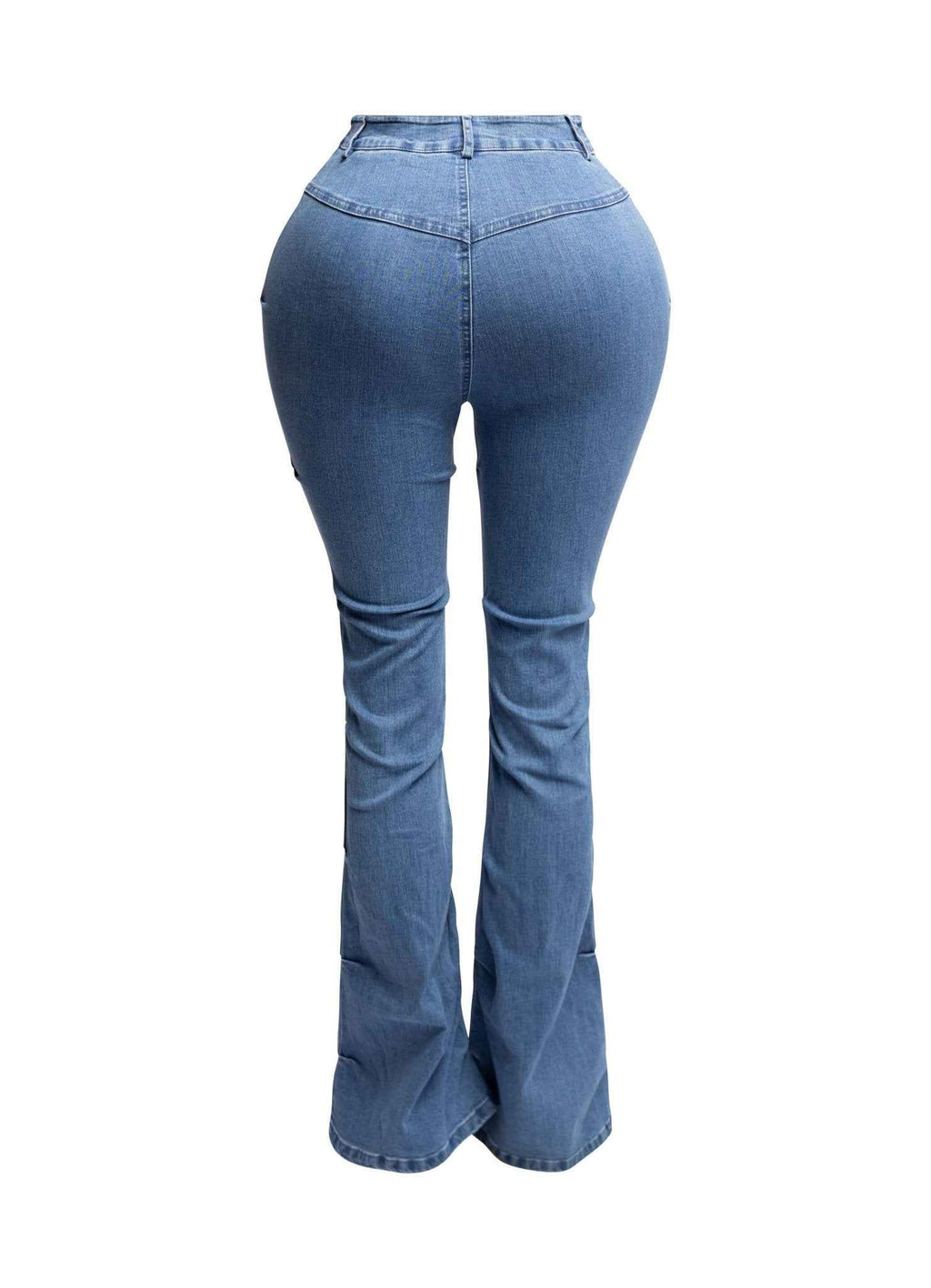 Jessica Bell Bottom Y2K Style Stretch Bell Bottom Jeans by Blaire Shops