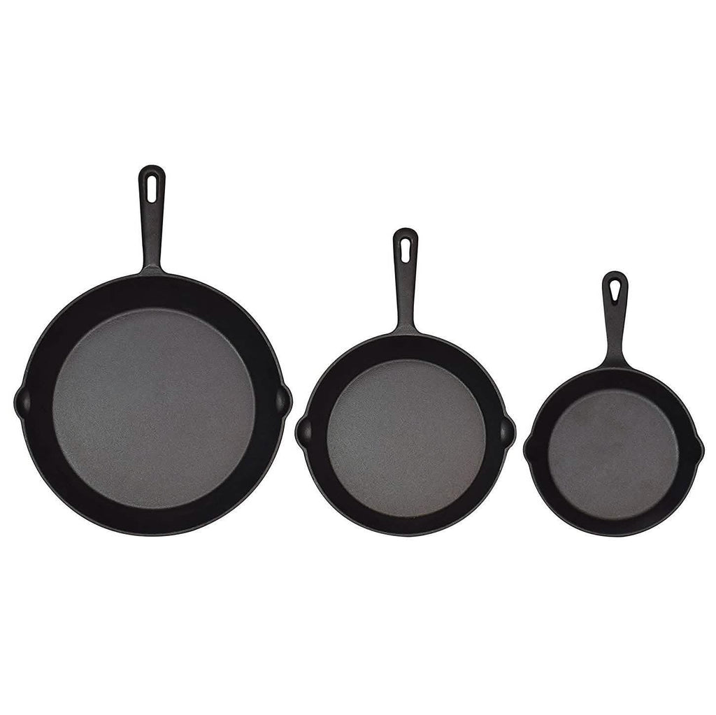 Jim Beam 3-Piece Cast Iron Skillets by DailySale