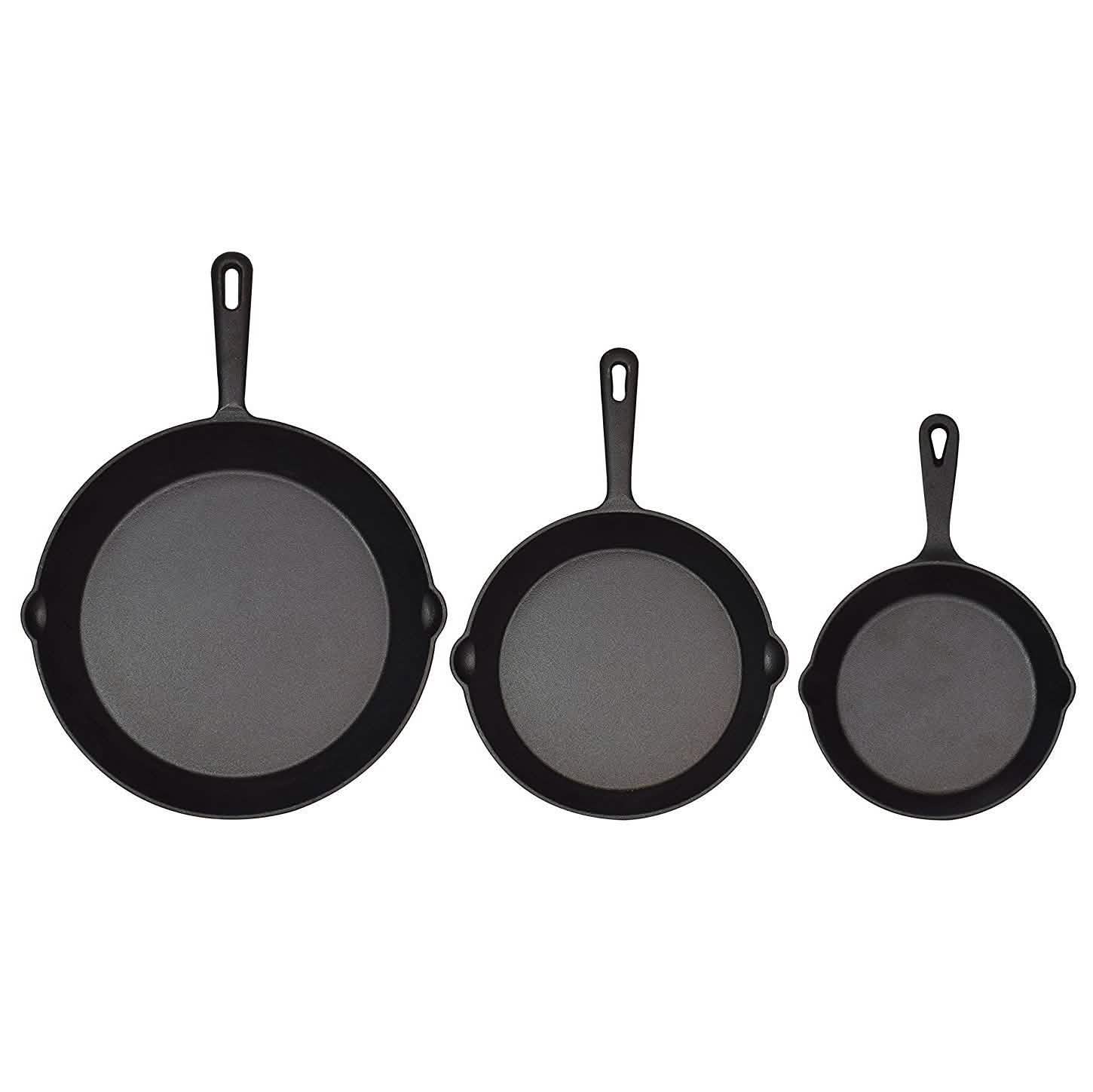 Jim Beam 3-Piece Cast Iron Skillets by DailySale