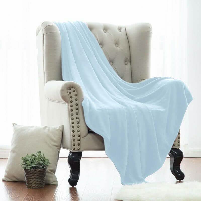 Kathy Ireland Flannel Solid Microplush Bed Blankets by DailySale