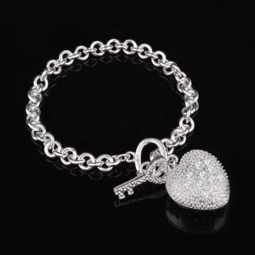 "Key To My Heart" Toggle Charm Bracelet by DailySale