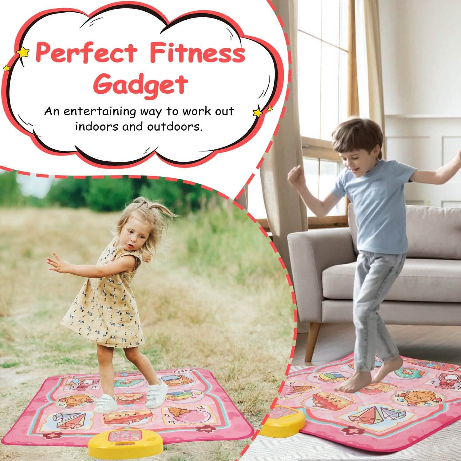 Kids Electronic Music Dance Pad with 6 Modes by DailySale
