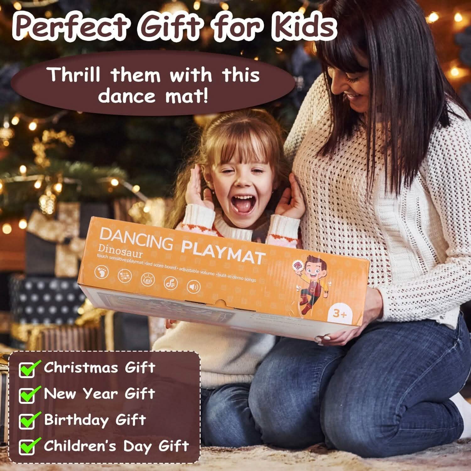 Kids Electronic Music Dance Pad with 6 Modes by DailySale