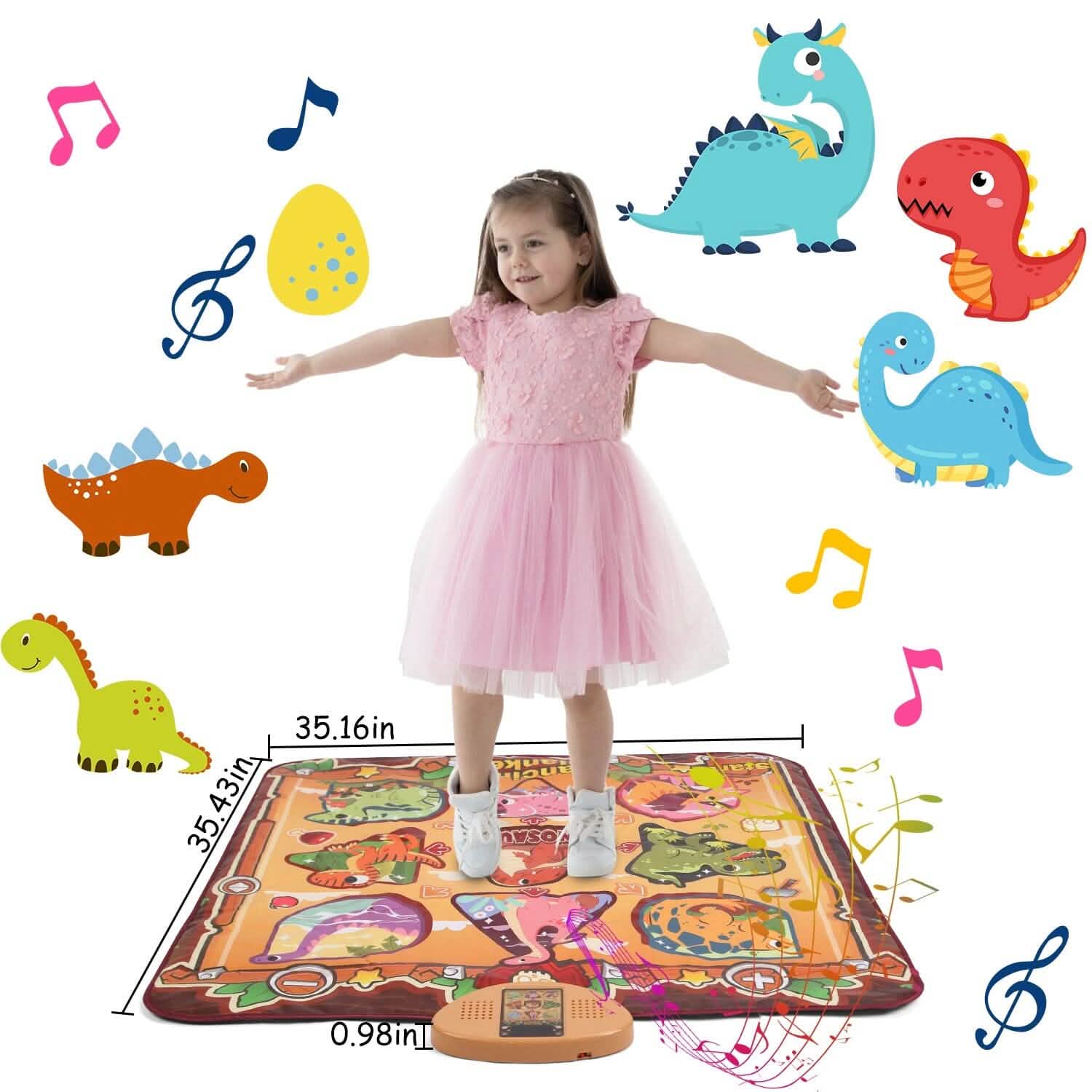 Kids Electronic Music Dance Pad with 6 Modes by DailySale